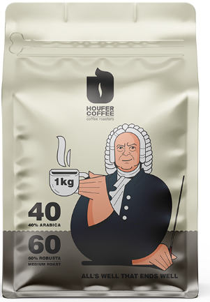 قهوه پرکافئین 60 درصد روبوستا هوفر